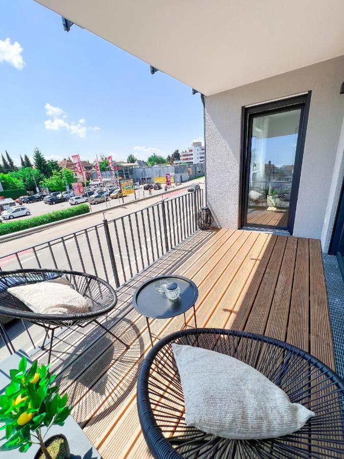 Sunset Club - Suite L Balkon - Kueche - Parkplatz 메밍겐 외부 사진